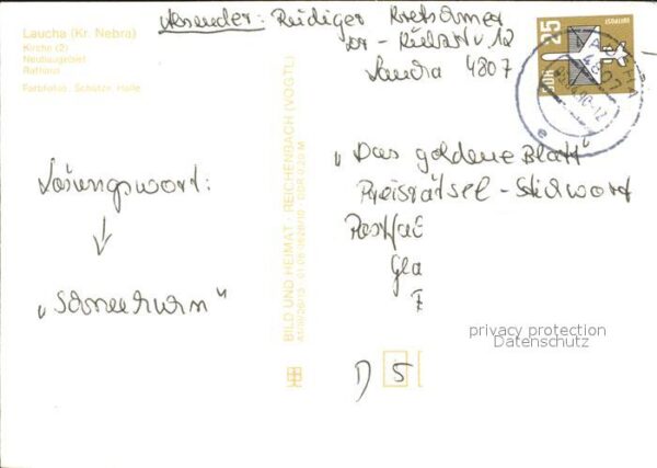 Laucha Unstrut Kirche Rathaus Neubaugebiet – Bild 2