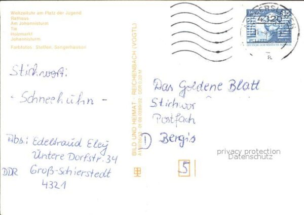 Aschersleben Weltzeituhr Rathaus Johannisturm Tie Ho – Bild 2