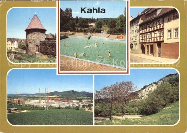 Kahla Thueringen Alte Stadtmauer Freibad Traditionskabin