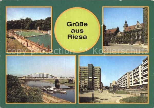 Riesa Sachsen Freibad Rathaus Anlegestelle Weiße Flot