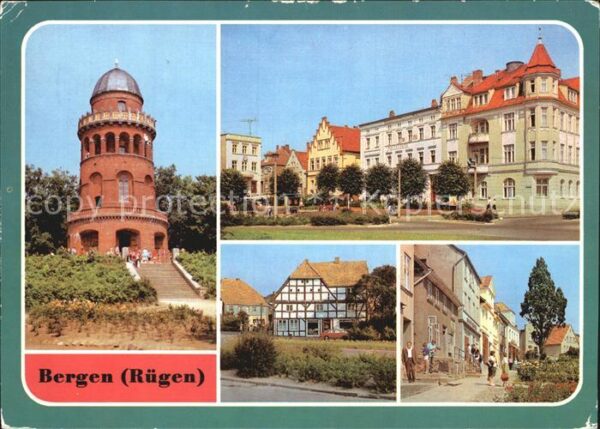 Bergen Ruegen Ernst Moritz Arndt Turm Karl Marx Platz