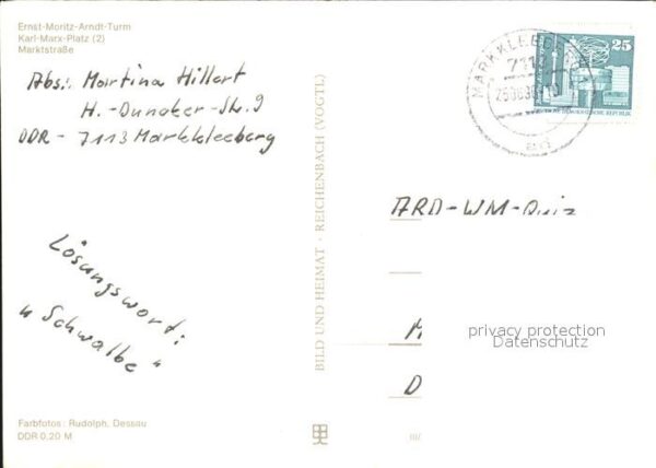 Bergen Ruegen Ernst Moritz Arndt Turm Karl Marx Platz – Bild 2