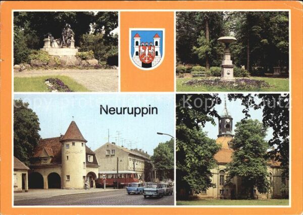Neuruppin Fontanedenkmal Tempelgarten Bahnhof Rhe