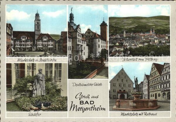 Bad Mergentheim Marktplatz Schäfer Deutschmeister Schlo