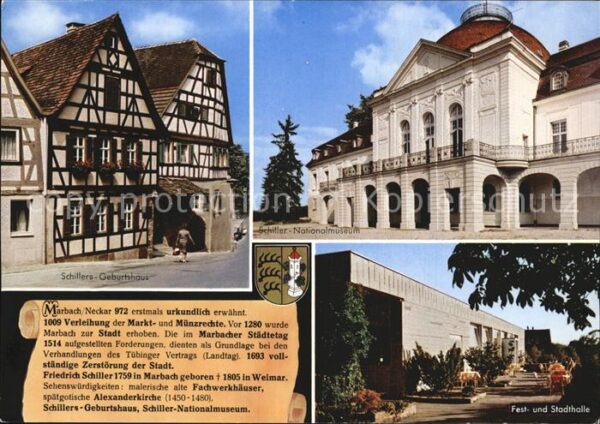 Marbach Neckar Festhalle Stadthalle Schiller Geburtsha