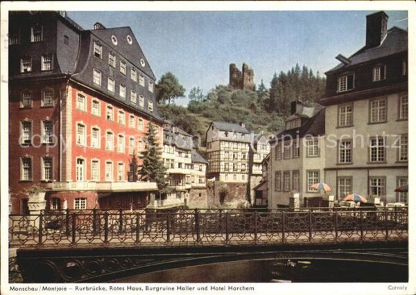 Monschau Rurbrücke Rotes Haus Burgruine Haller H