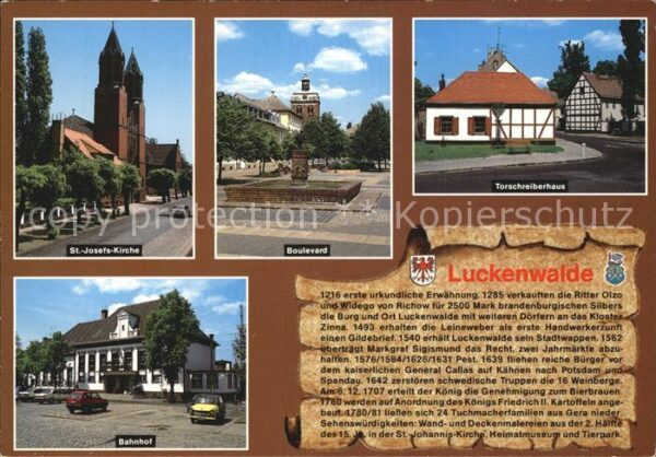 Luckenwalde Sankt Josefs Kirche Bahnhof Boulevard T