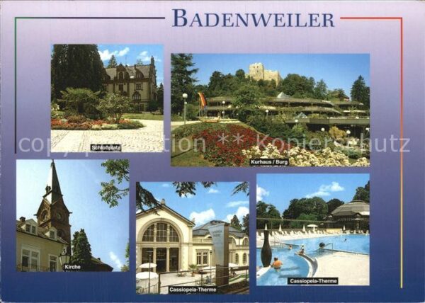 Badenweiler Thermalkurort Schlossplatz Kurhaus Burg