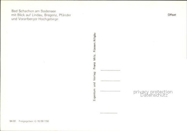 Bad Schachen Lindau Lindau Bregenz Pfänder Vorarlberger Hoc – Bild 2
