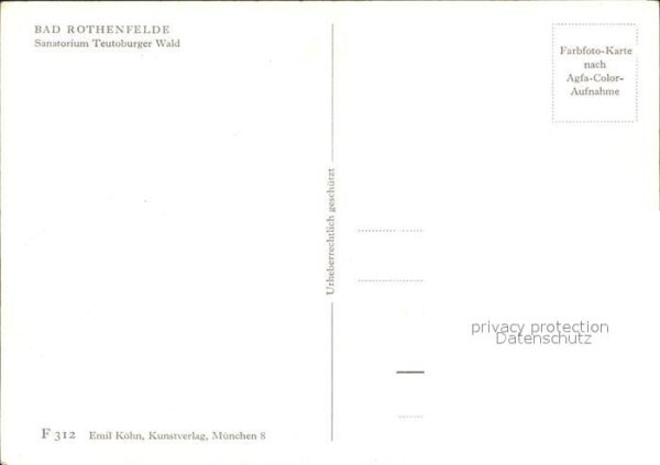 Bad Rothenfelde SanatoriumTeutoburger Wald – Bild 2