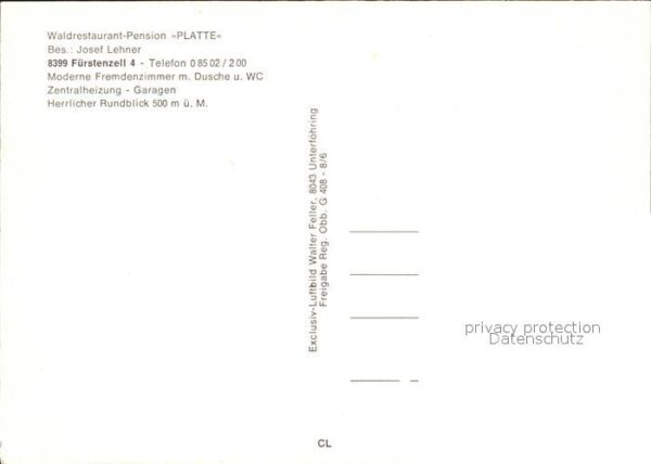 Fuerstenzell Waldrestaurant Platte – Bild 2