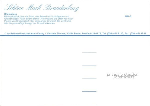 Rheinsberg Schöne Mark Brandenburg – Bild 2