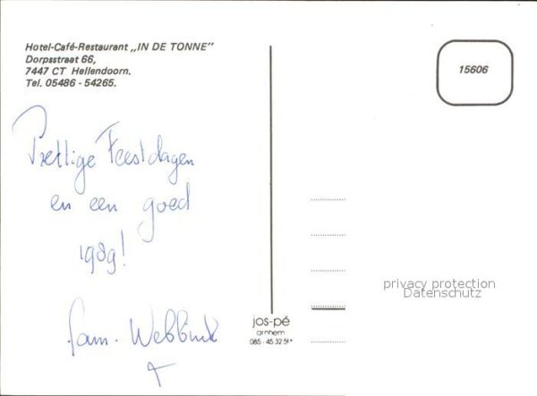 Hellendoorn Hotel Cafe Restaurant In de Tonne – Bild 2