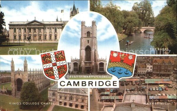 Cambridge Cambridgeshire Backs Market-Hill Senate-House Kings-Co