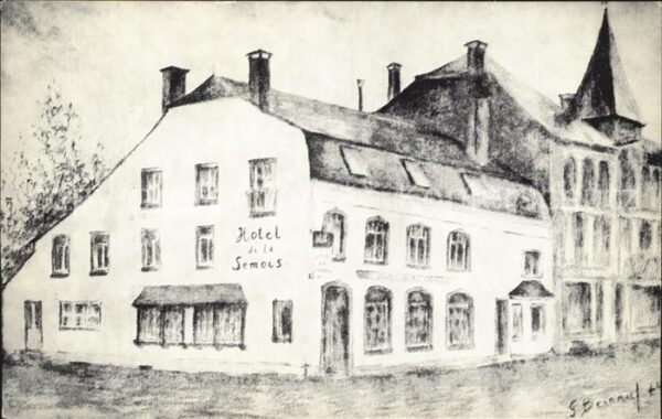 Etalle Liege Hotel de la Semois Künstlerkarte