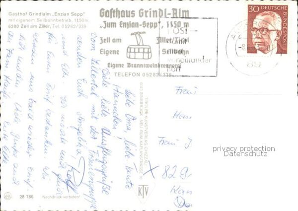 Zell Ziller Tirol Gasthaus Grindalm Enzian Sepp – Bild 2