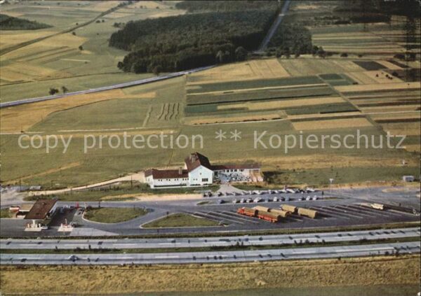 Montabaur Westerwald Fliegeraufnahme Autobahnrasthaus