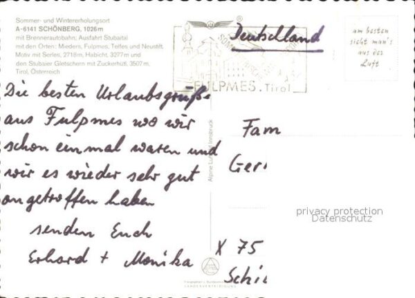 Schoenberg Stubaital Fliegeraufnahme – Bild 2
