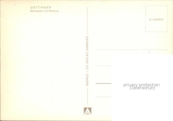 Goettingen Niedersachsen Marktplatz mit Rathaus – Bild 2