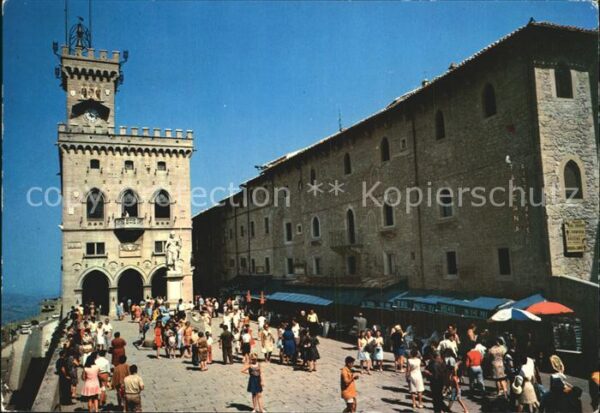 San Marino Repubblica Palazzo de Reggenti e Statua dell Liber