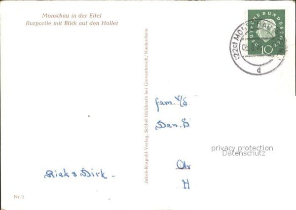Monschau Rurpartie mit Haller Künstlerkarte – Bild 2