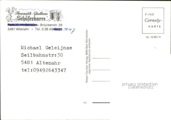 Altenahr Romantik Gasthaus Schäferkarre – Bild 2
