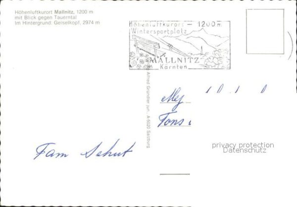 Mallnitz Kaernten Fliegeraufnahme – Bild 2