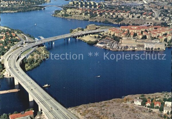 Stockholm Fliegeraufnahme Essingeleden