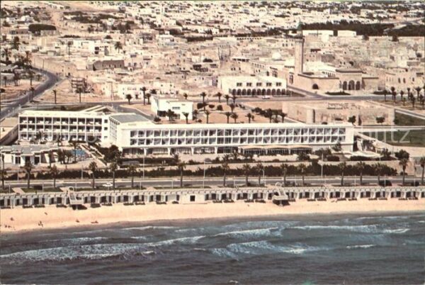 Monastir Fliegeraufnahme mit Strand