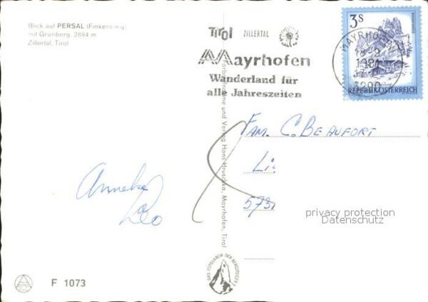 Zillertal Tirol Persal mt Grünberg – Bild 2