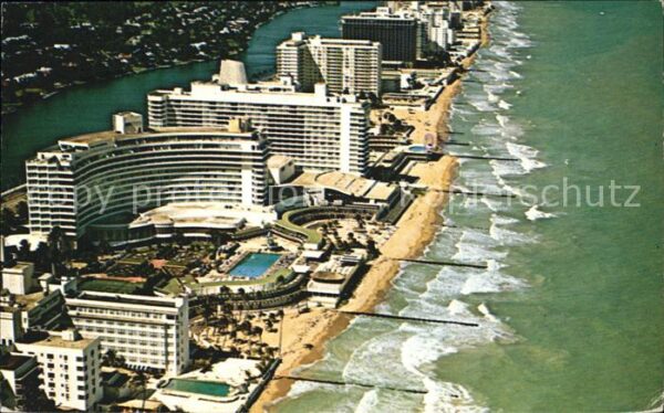 Miami Beach Hotels Airial view