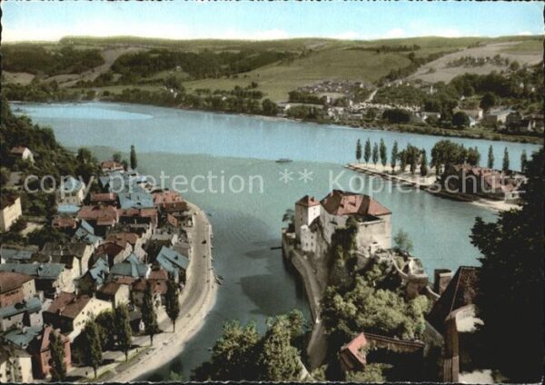 Passau Dreiflüsse Mündung Inn Donau Ilz