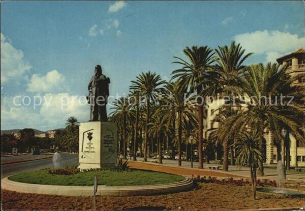 Palma de Mallorca Monumento a Ramon Llull Paseo de Sagrer