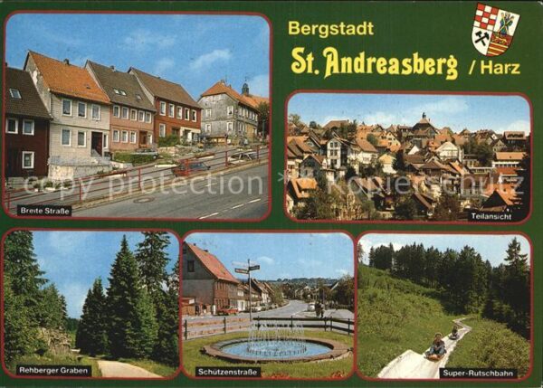 St Andreasberg Harz Breite Str Teilansicht Rehberger Graben