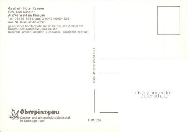 Wald Pinzgau Gasthof Hotel Kaserer Gastraum Zimmer – Bild 2