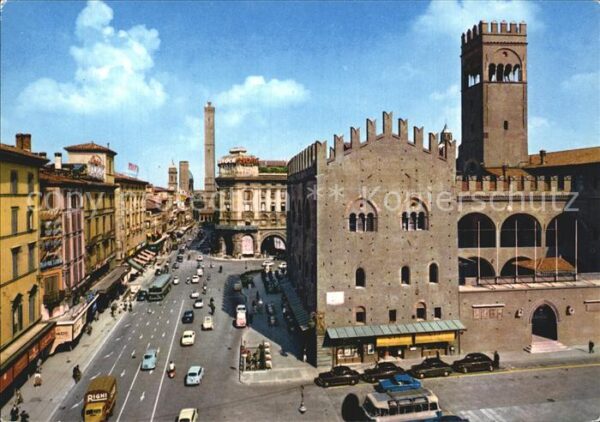 Bologna Via Rizzoli e Palazzo Re Enzo