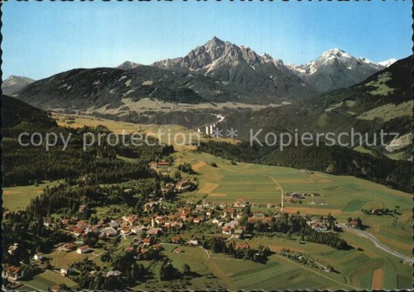 Igls Tirol Stubaital mit Europabrücke Fliegeraufna