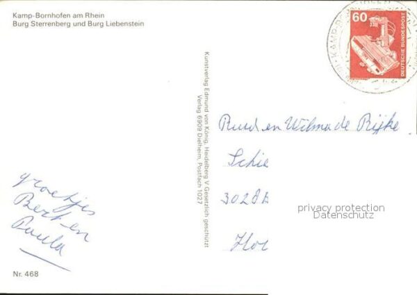 Kamp-Bornhofen Rhein Burg Sterrenberg und Burg Liebens – Bild 2