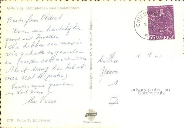 Goeteborg Götaplatsen med Stadsteatern – Bild 2