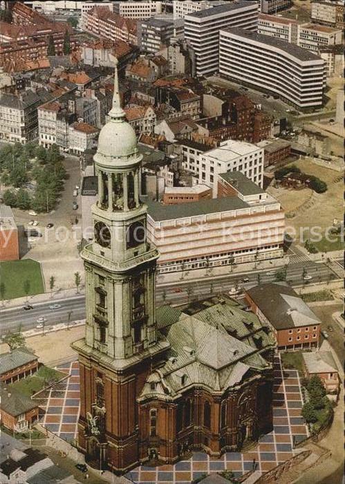 Hamburg Hauptkirche St Michaelis Fliegeraufnahm