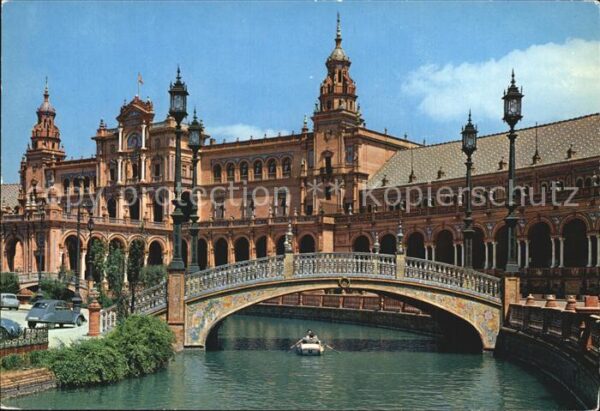 Sevilla Andalucia Plaza de Espana Vista parcial