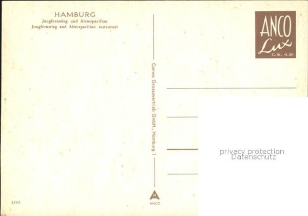 Hamburg Jungfernstieg mit Alsterpavillon Fliege – Bild 2