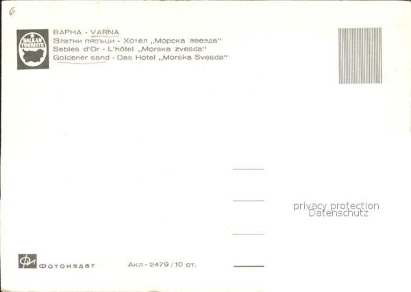 Varna Warna Goldener Sand Hotel Morska Svesda Esels – Bild 2