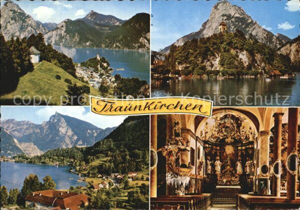 Traunkirchen Panorama Traunsee Wallfahrtskirche Inne