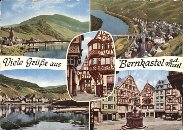 Bernkastel-Kues Moselpartien Marktplatz Brunnen