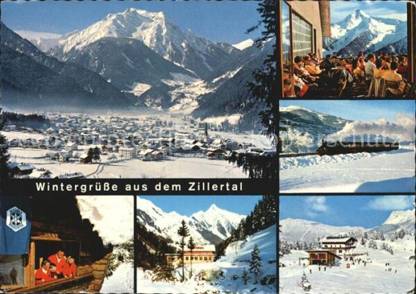 Mayrhofen Zillertal mit Grünberg Penkenbahn Bergstation Ter