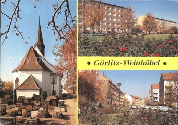 Goerlitz Sachsen Kirche Wohnblocks