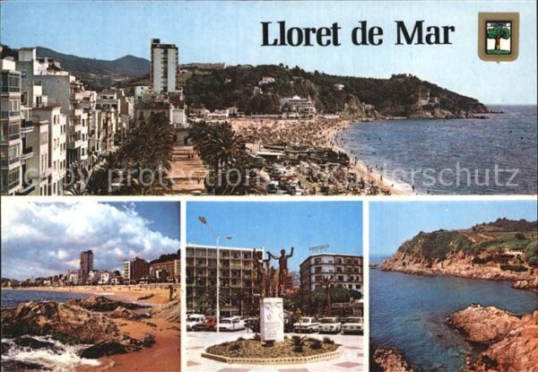 Lloret de Mar Panorama Strand Denkmal