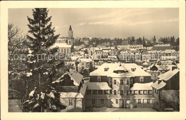 Markneukirchen Stadtbild mit Kirche Musikstadt