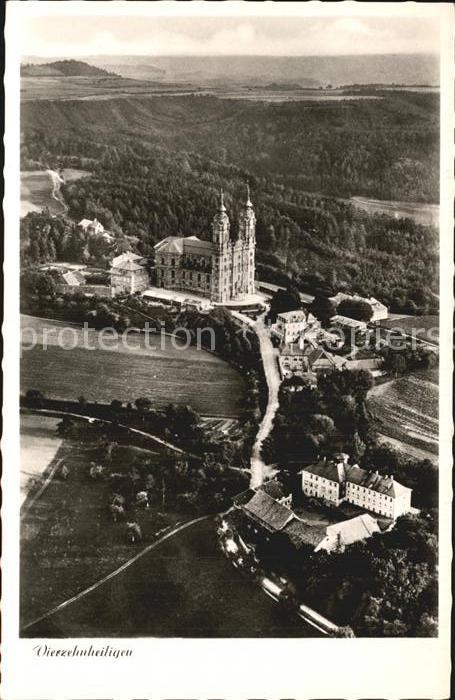 Vierzehnheiligen Basilika Fliegeraufnahme